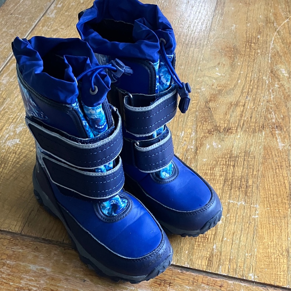 Lands' End Kids' Navy Snow Boots